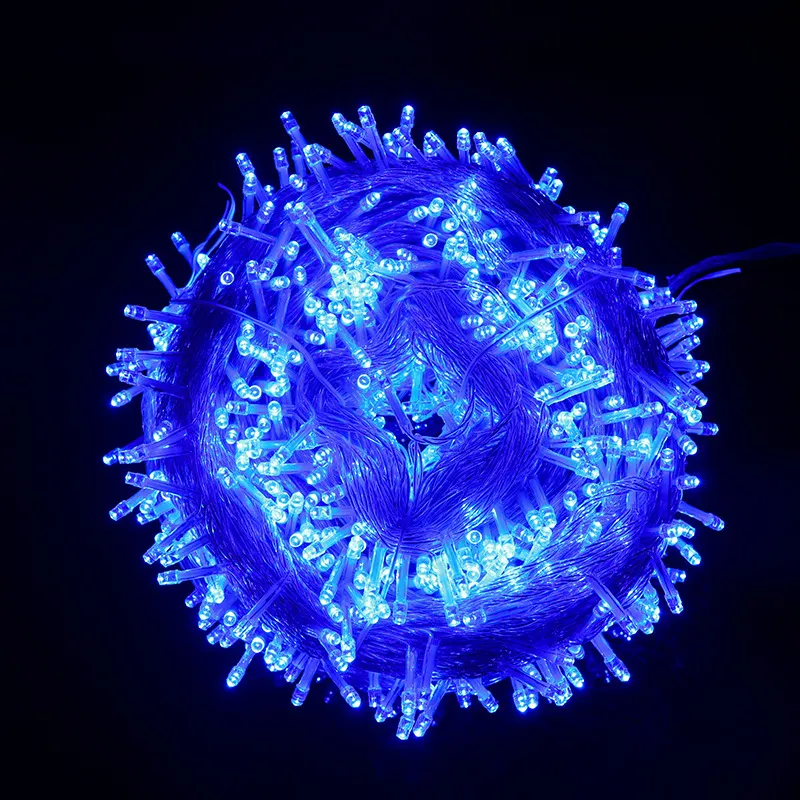 Picture of LED colored lights, flashing lights, string lights, holiday decorations, Christmas weddings, outdoor waterproof star colored light strings  10m EU